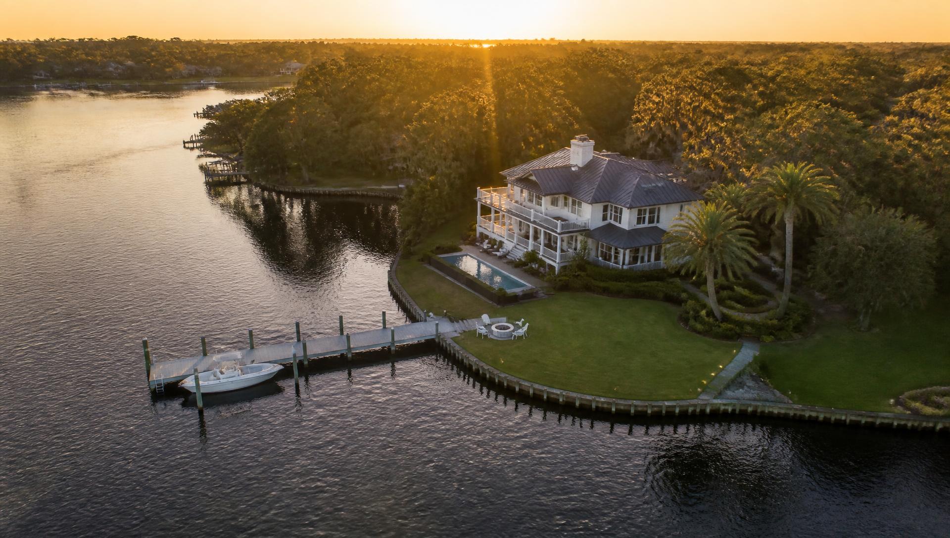 Waterfront home with dock on the St. Johns River